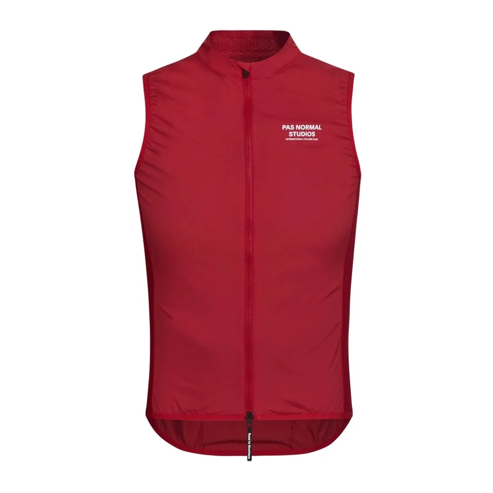 PAS NORMAL STUDIOS Stow Away Gilet - Deep Red