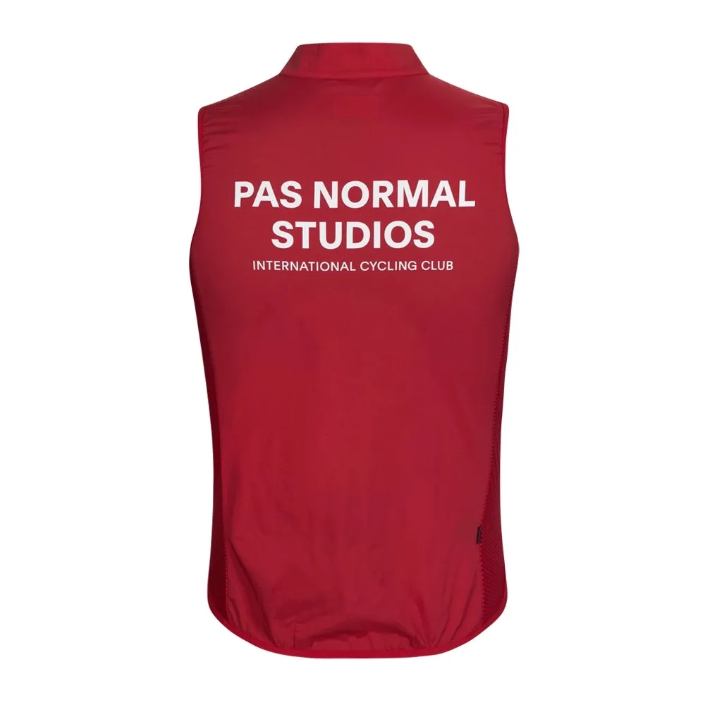 PAS NORMAL STUDIOS Stow Away Gilet - Deep Red
