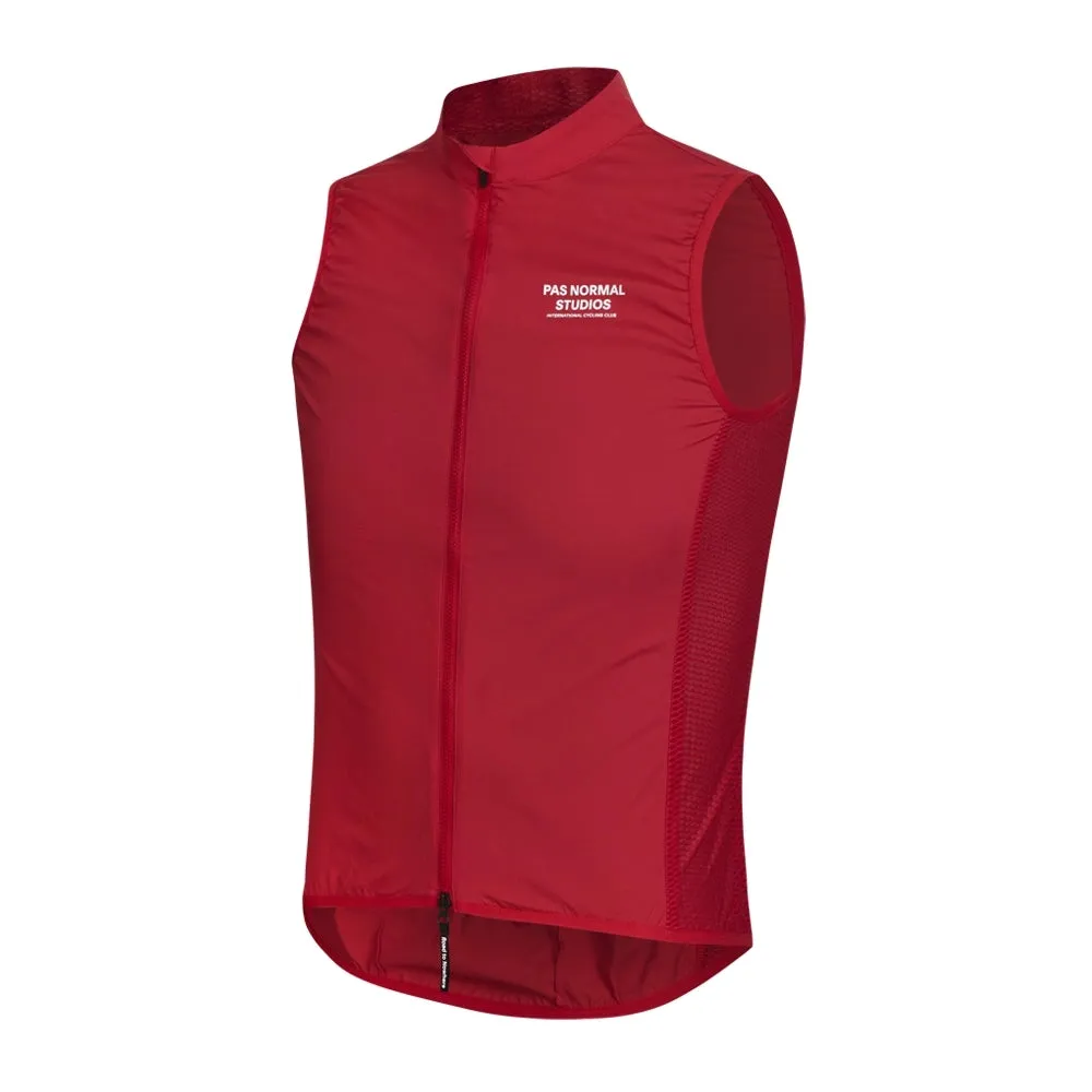 PAS NORMAL STUDIOS Stow Away Gilet - Deep Red