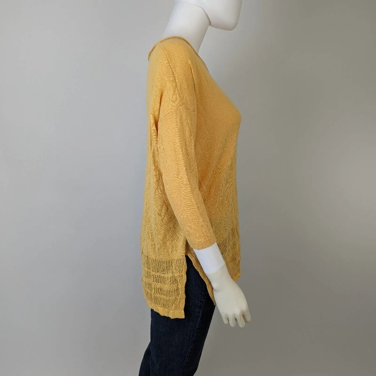 Rachel Zoe Yellow Knit Sweater XL