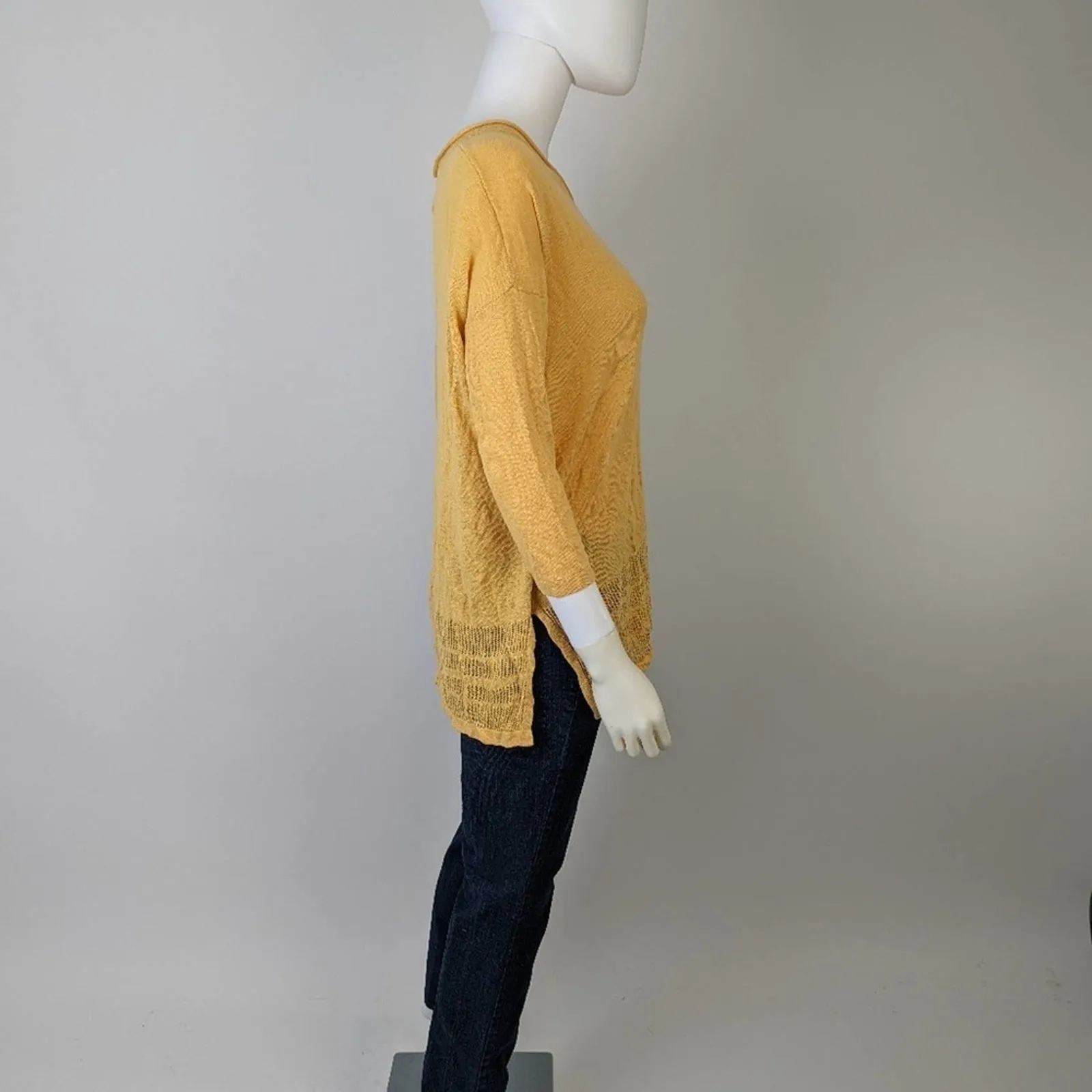 Rachel Zoe Yellow Knit Sweater XL