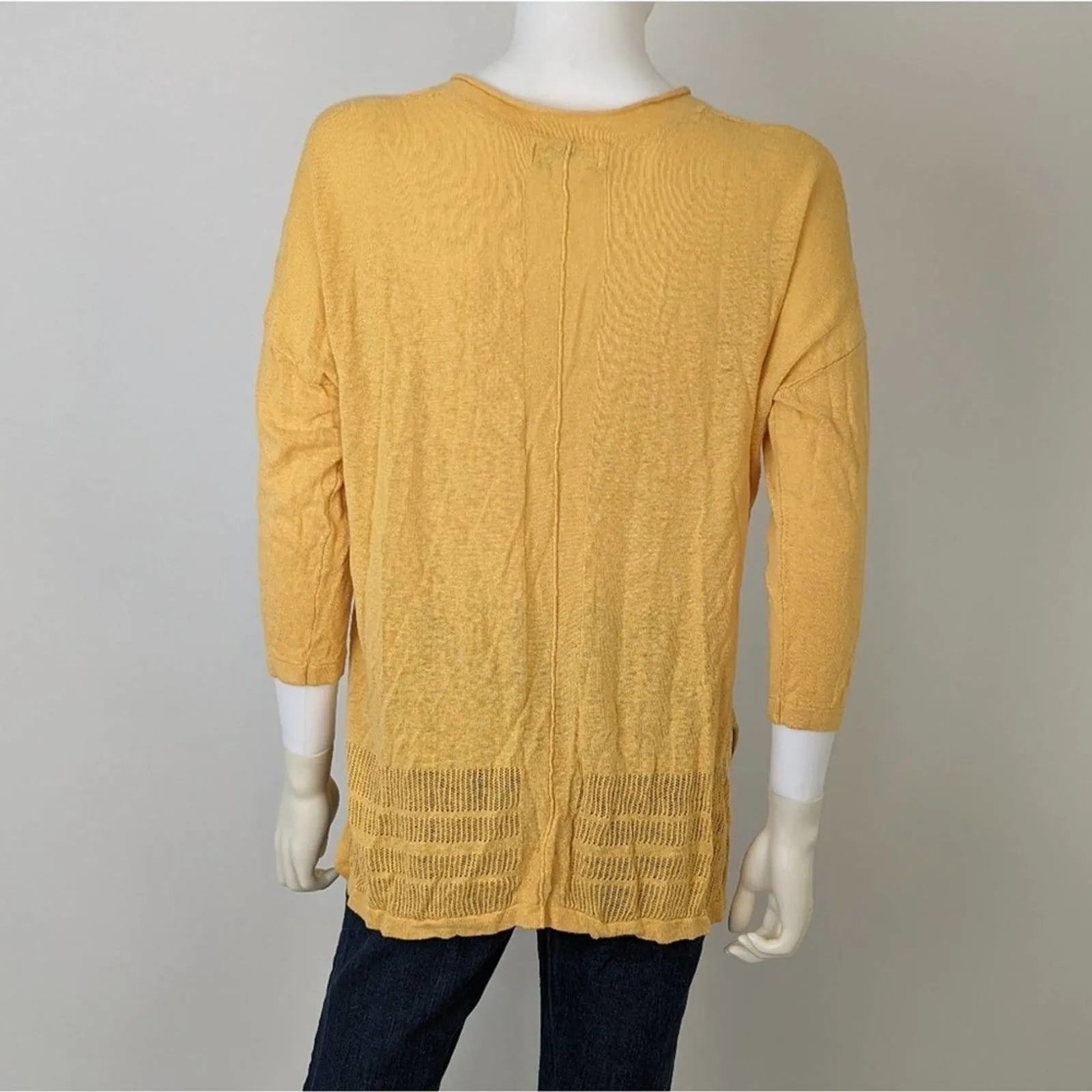 Rachel Zoe Yellow Knit Sweater XL
