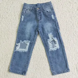 Ripped Denim Pants