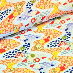 Serenity in Japan - Trailing Leaves Viscose Print