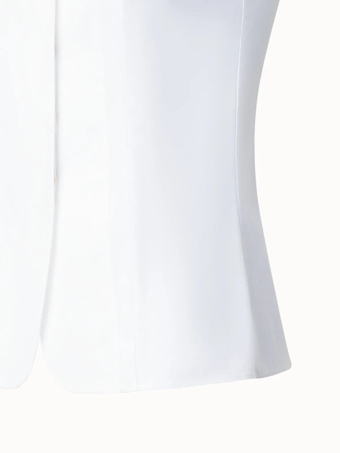 Sleeveless Cotton Stretch Gilet Blouse