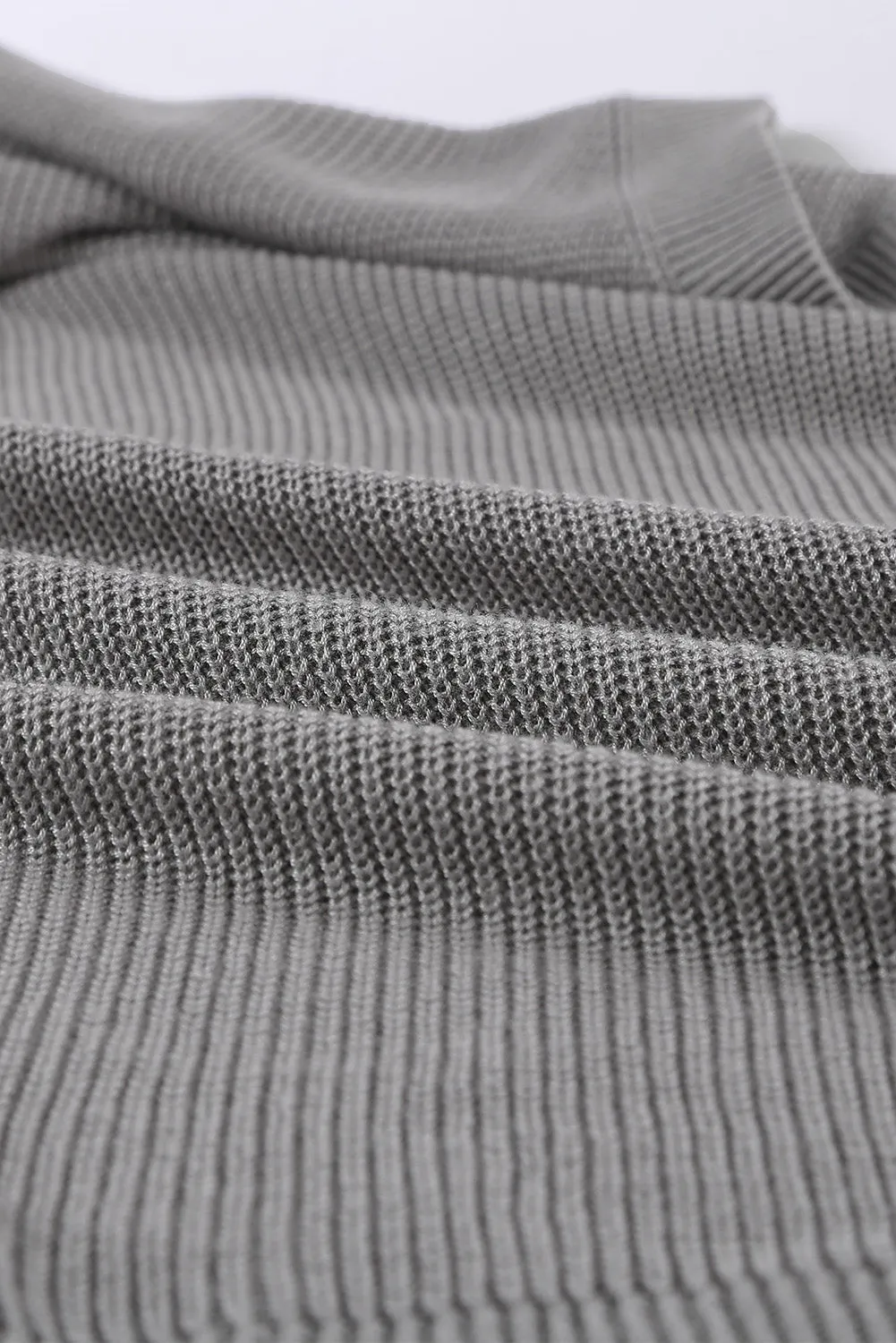 Slim Ribbed Knit Navy Blue Tank Top