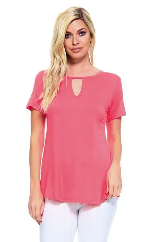 TP1085 Jersey Stylish Short Sleeve Knit Top  6pcs Pack
