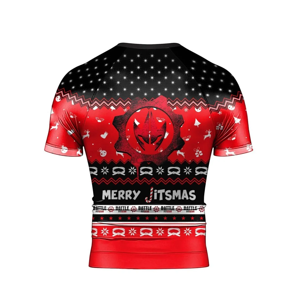 Villain Santa Claus Jitsmas Short Sleeve Rash Guard